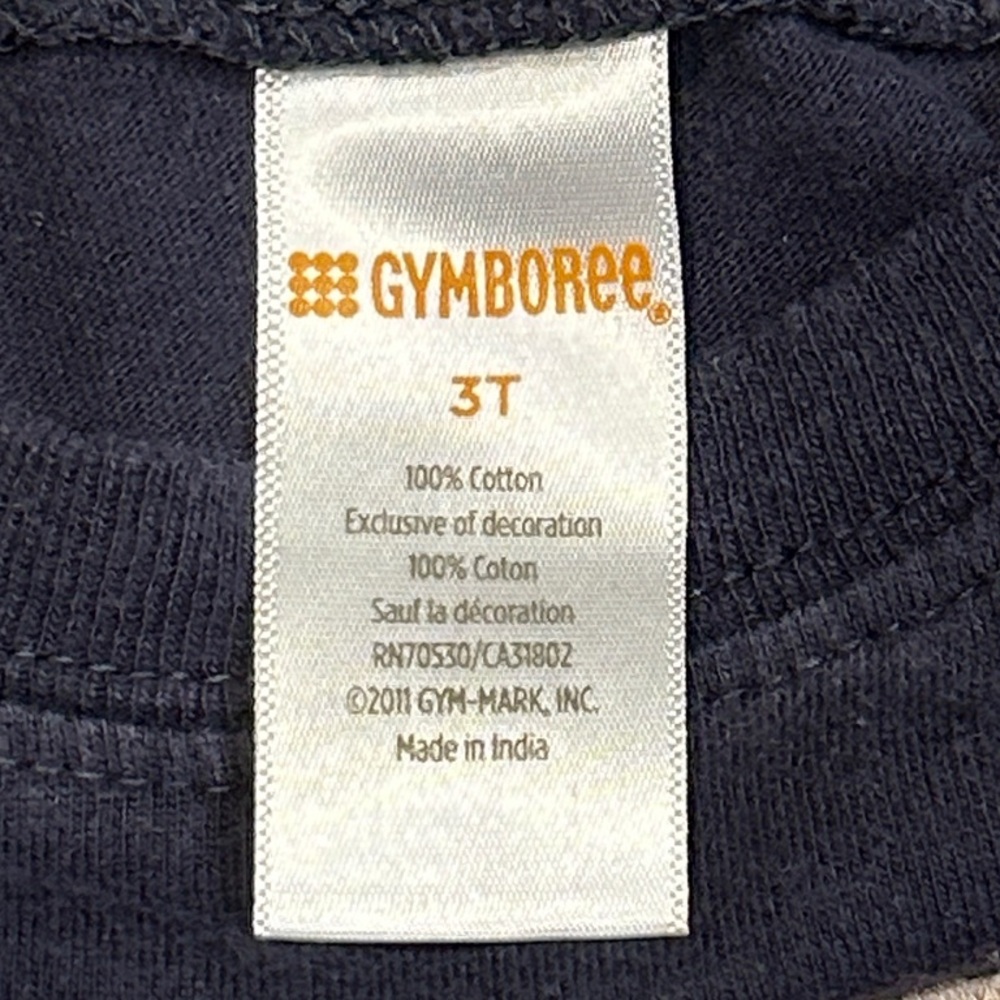 Gymboree Navy Long Sleeve Tee with Dog Graphic - Picture 2 of 4